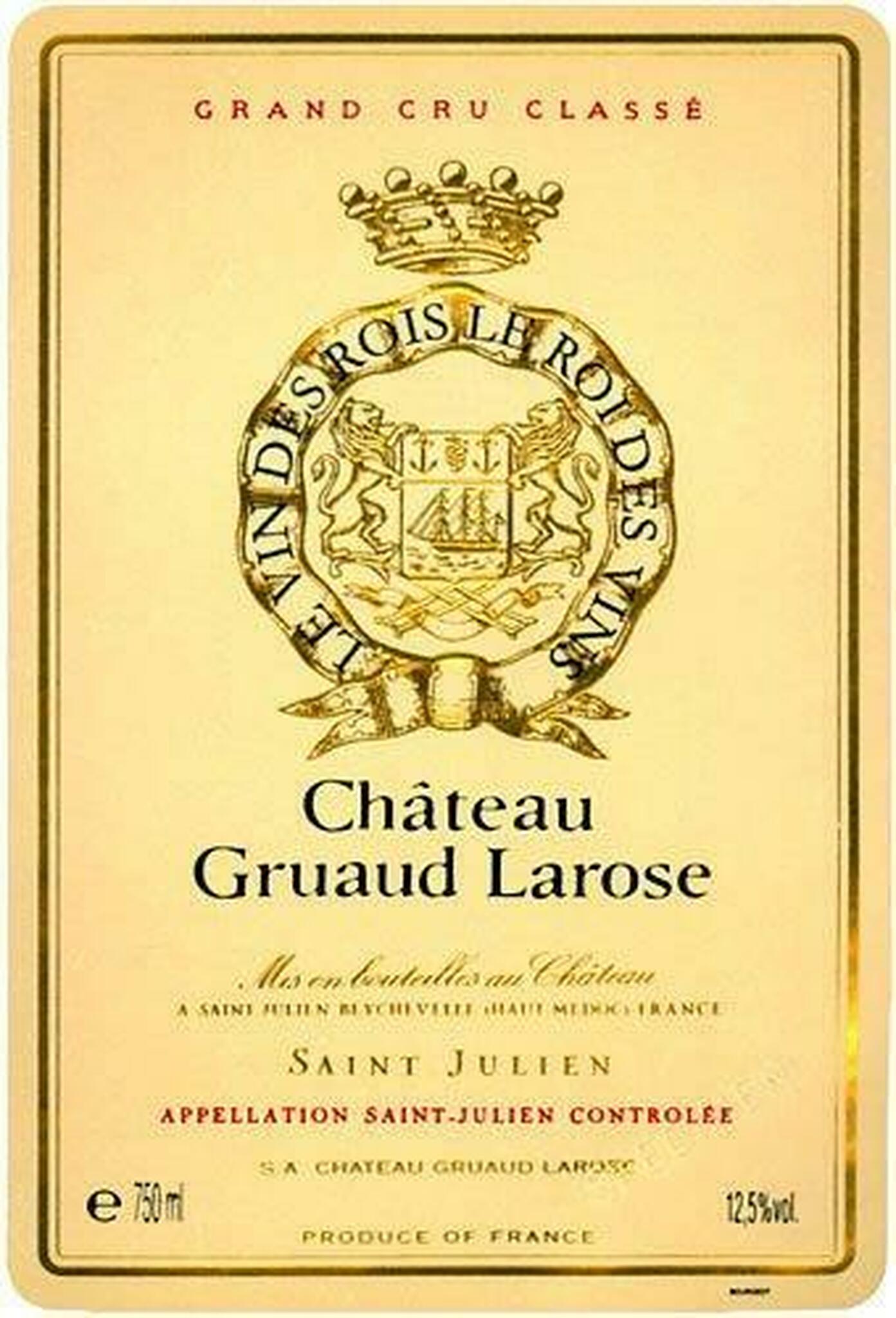 Gruaud Larose, Bordeaux, Saint Julien, France, AOC, 2eme Cru Classe